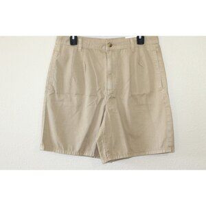 American Eagle Womens Beige Pleated Shorts Super Hi Rise 10 NWT